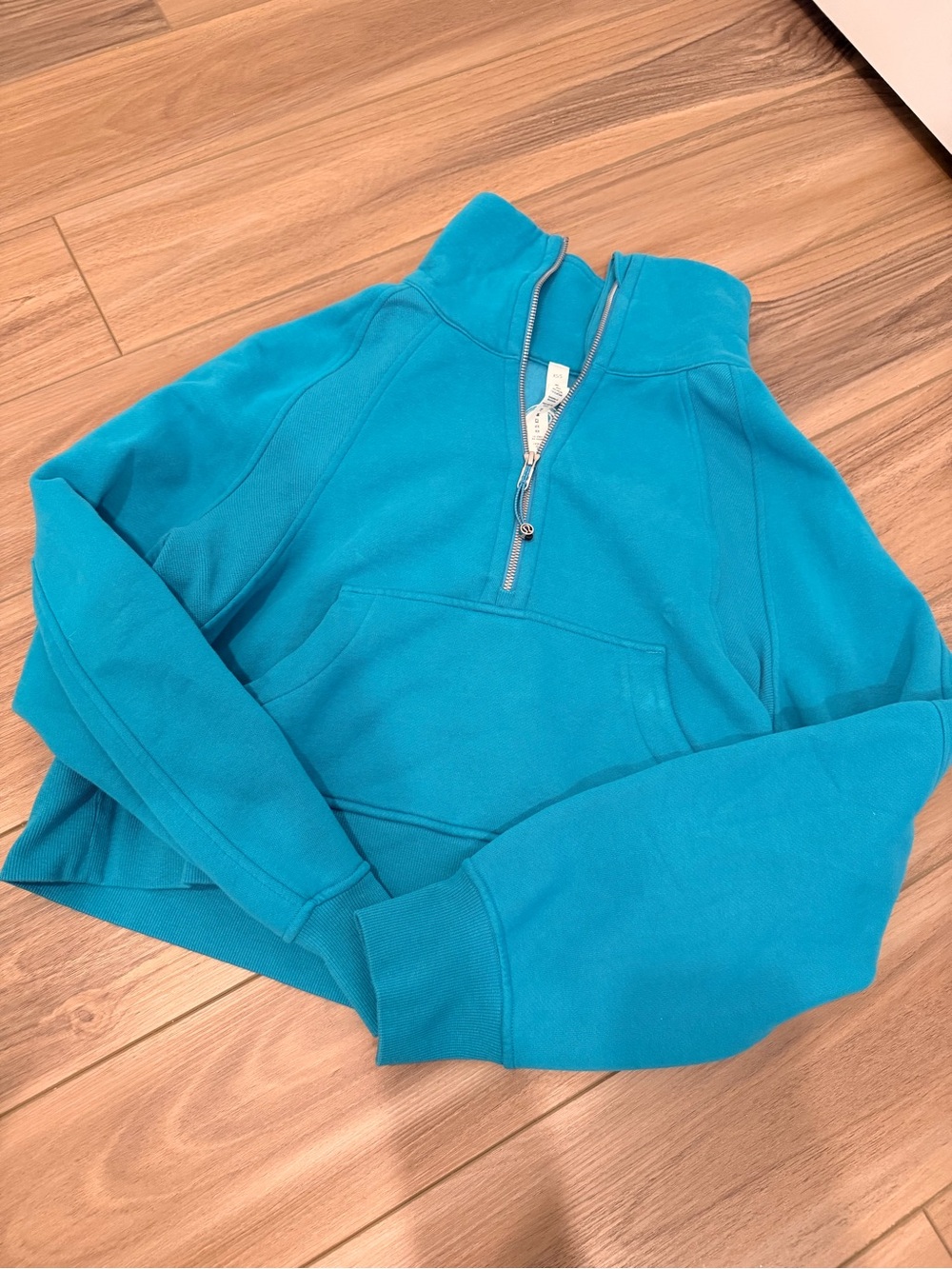 lululemon Scuba Turquoise Half-Zip Pullover